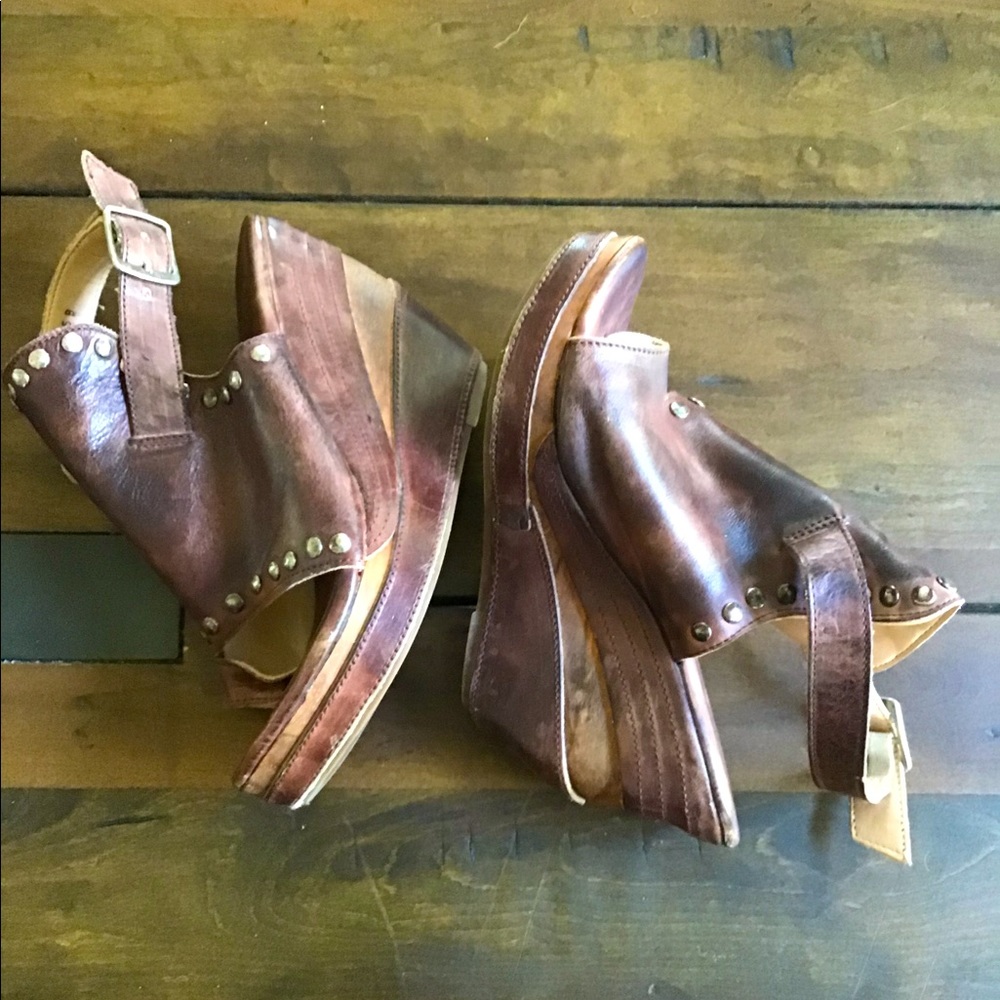 Bed Stu Leather Platforms